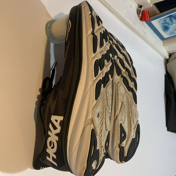 Hoka One One Clifton 9 Shoes Mens Size 11.5 2E Cushioned 1132210 BWHT - Picture 6 of 9